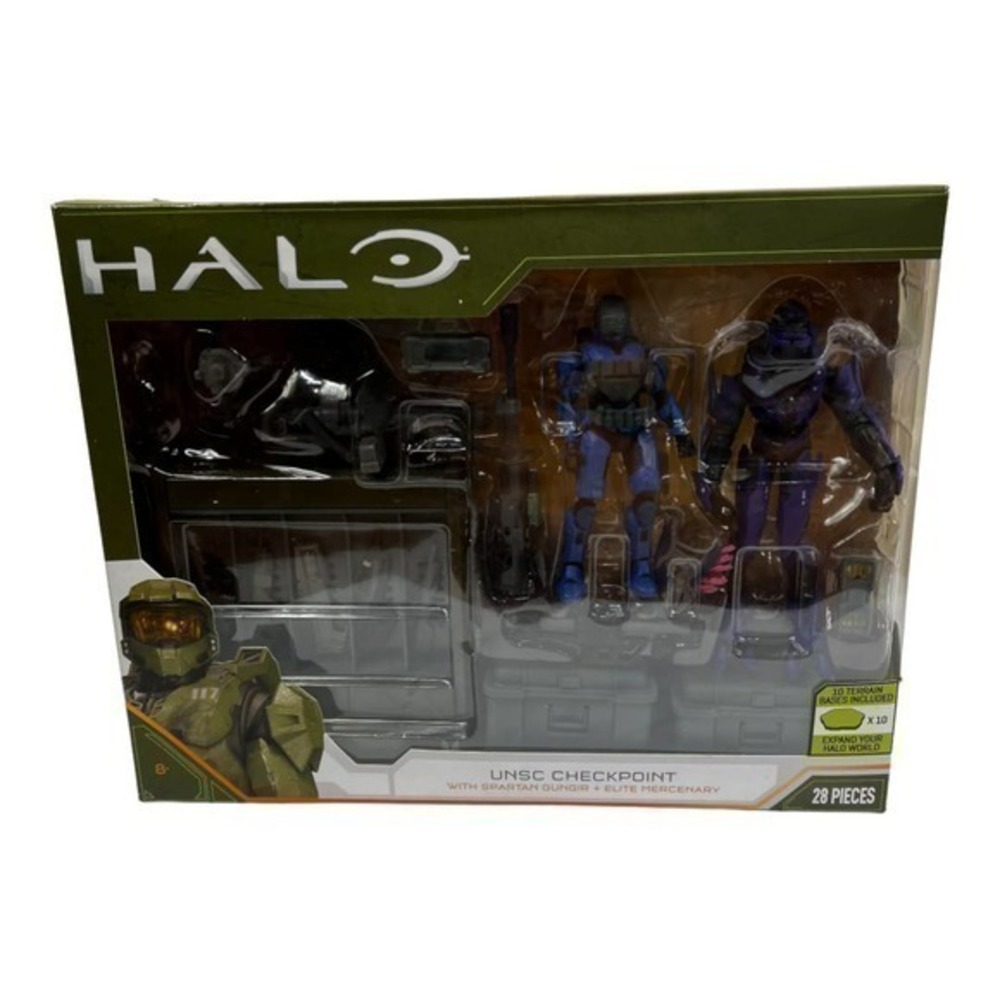 Jazwares World Of Halo - UNSC Checkpoint - 4" Action Figure 28 Piece Set
